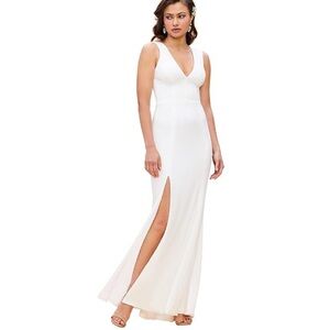 Dress the Population Women's Sandra Plunging V-Neck Mermaid